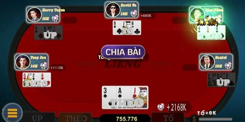 Chiến thuật chơi bài liêng khiến đối thủ rơi vào bẫy