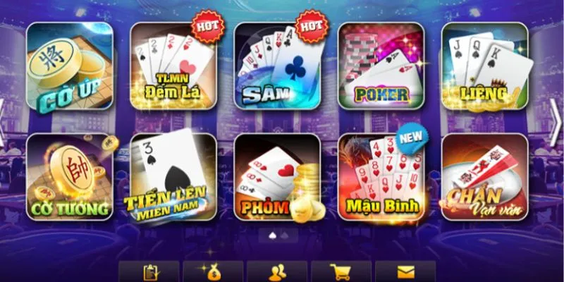 Danh sách các game bài đổi thưởng nmkl được yêu thích