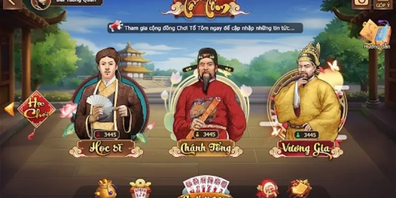 Các thông tin cơ bản trong game bài tổ tôm